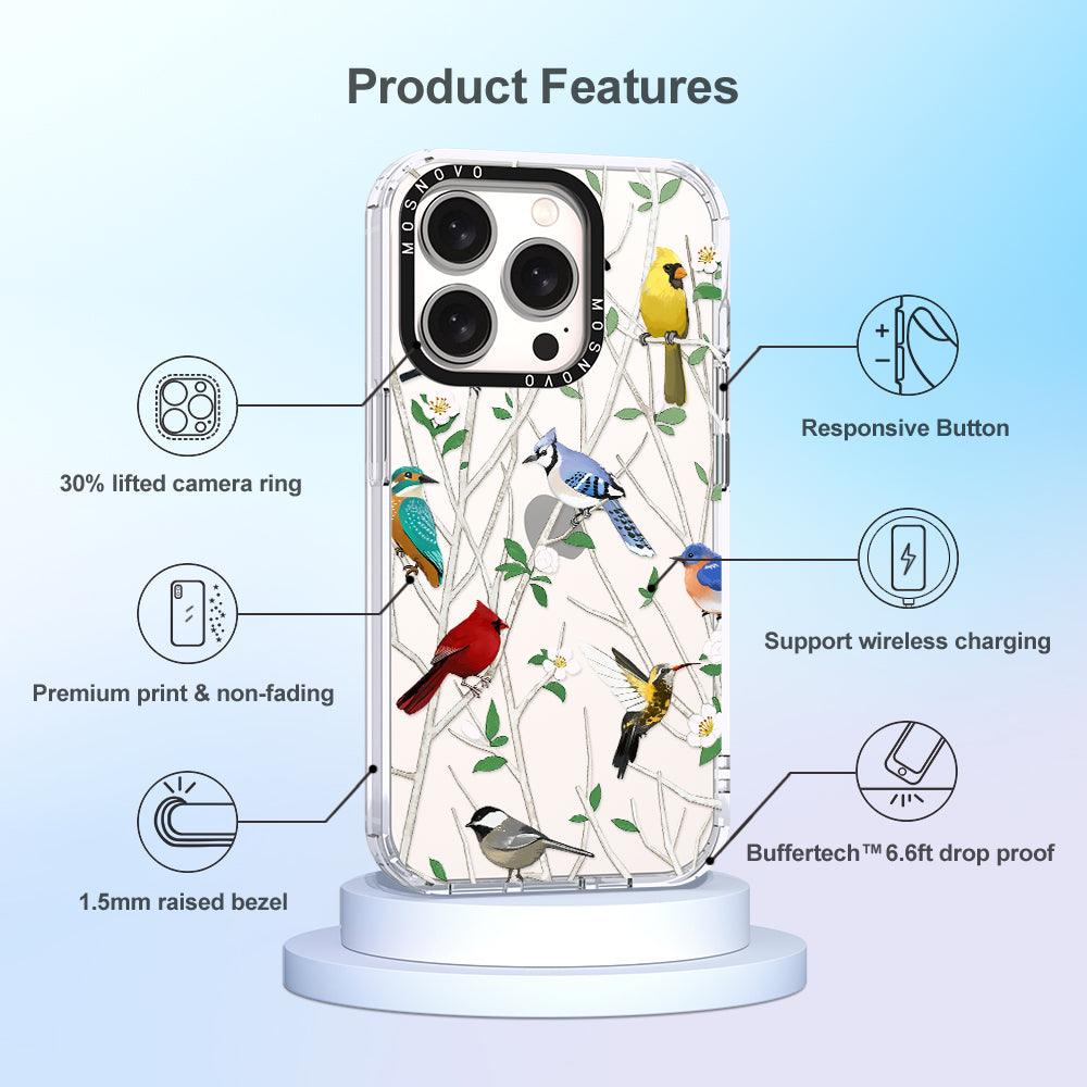 Wild Bird Phone Case - iPhone 15 Pro Case - MOSNOVO