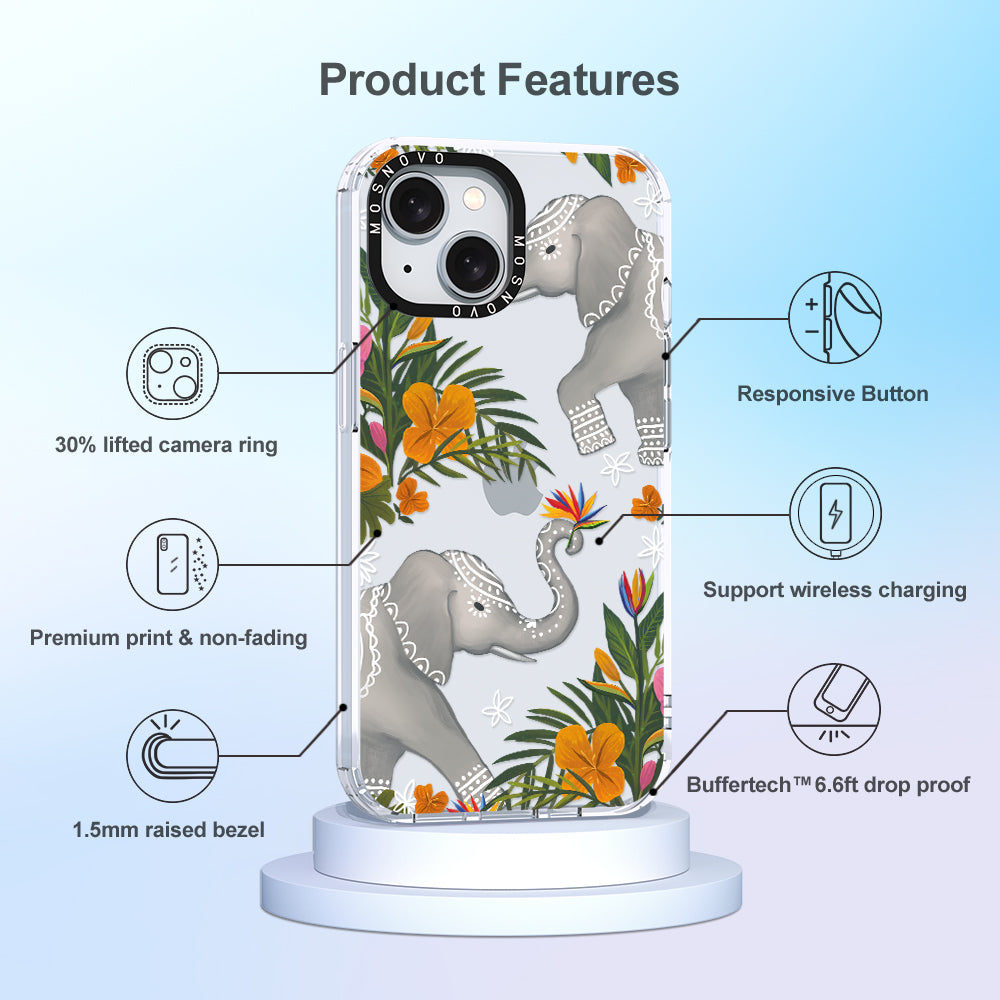 Elephant Phone Case - iPhone 15 Case - MOSNOVO