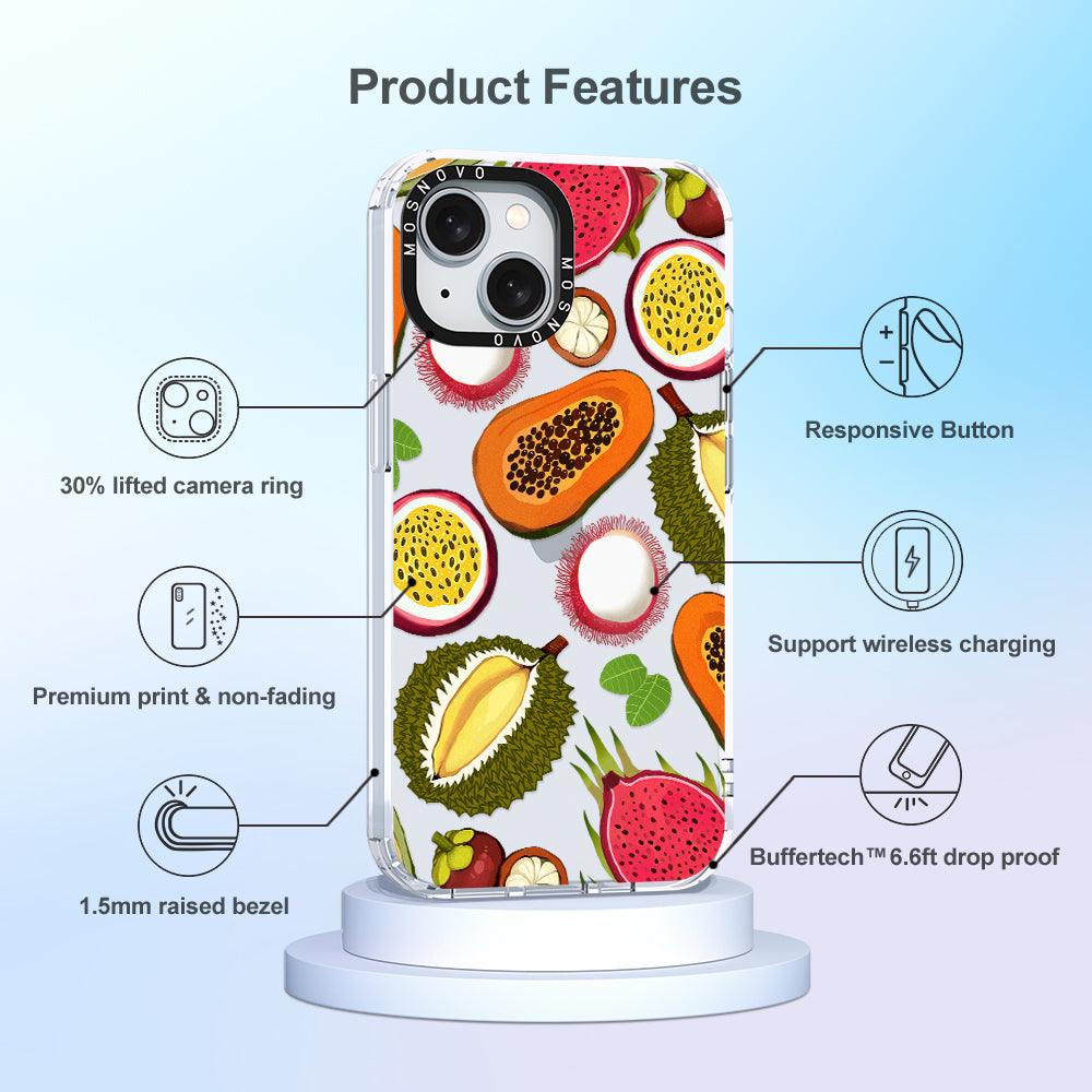 Tropical Fruit Phone Case - iPhone 15 Case - MOSNOVO