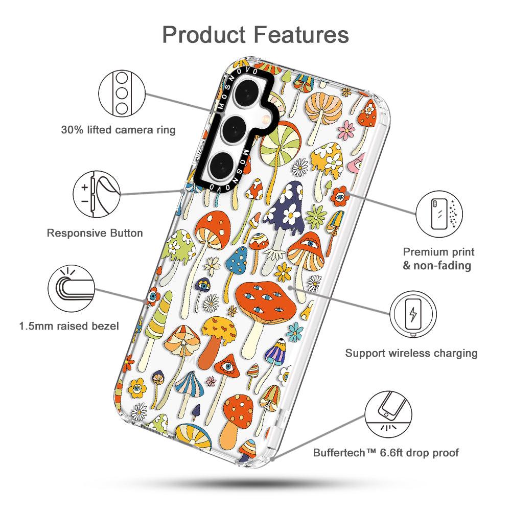 Mushroom Art Phone Case - Samsung Galaxy S23 FE Case