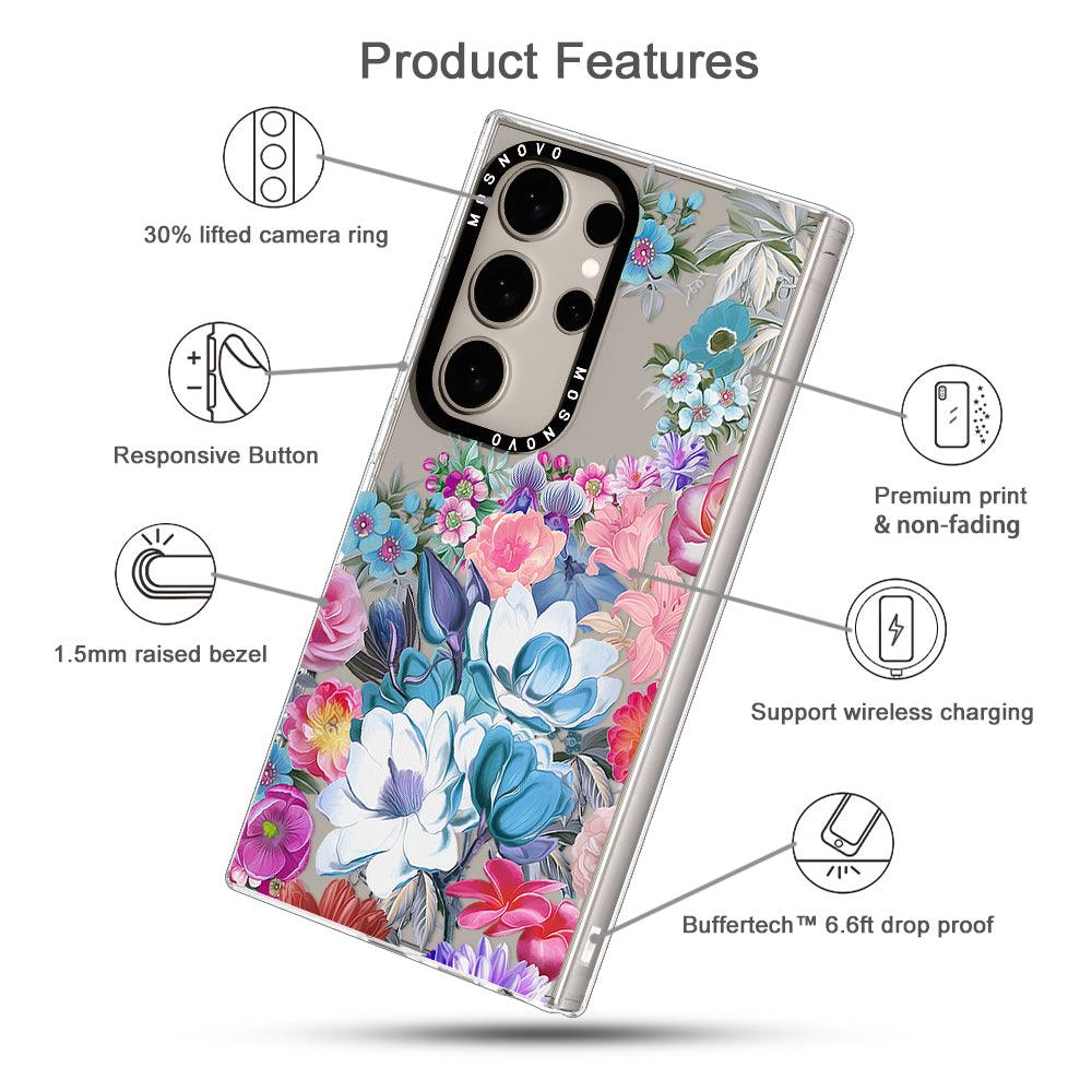 Magnolia Flower Phone Case - Samsung Galaxy S24 Ultra Case - MOSNOVO