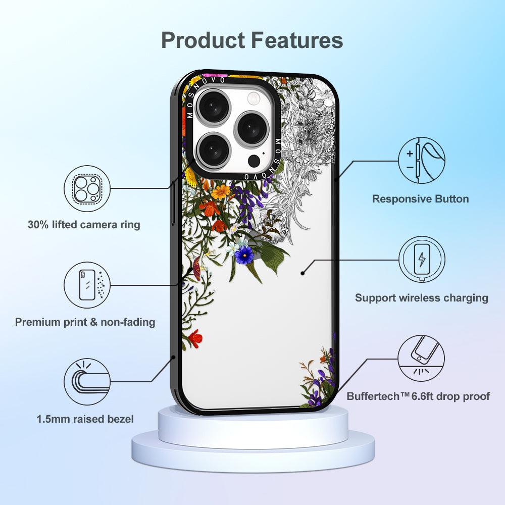 Beautiful Bloom Phone Case - iPhone 15 Pro Case - MOSNOVO