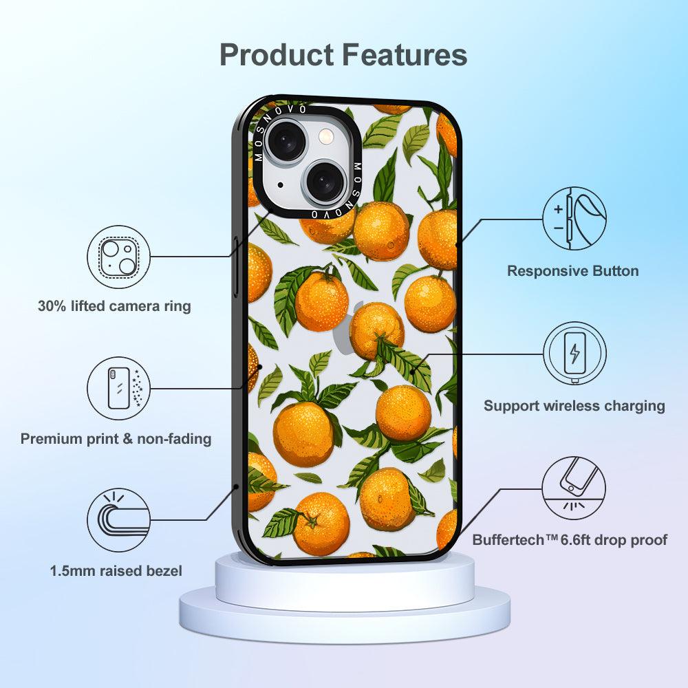 Tangerine Phone Case - iPhone 15 Plus Case - MOSNOVO