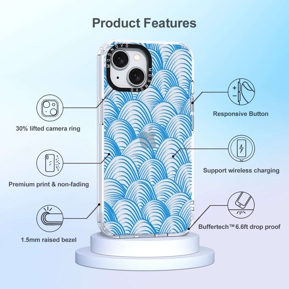 Wavy Wave Phone Case - iPhone 15 Case - MOSNOVO