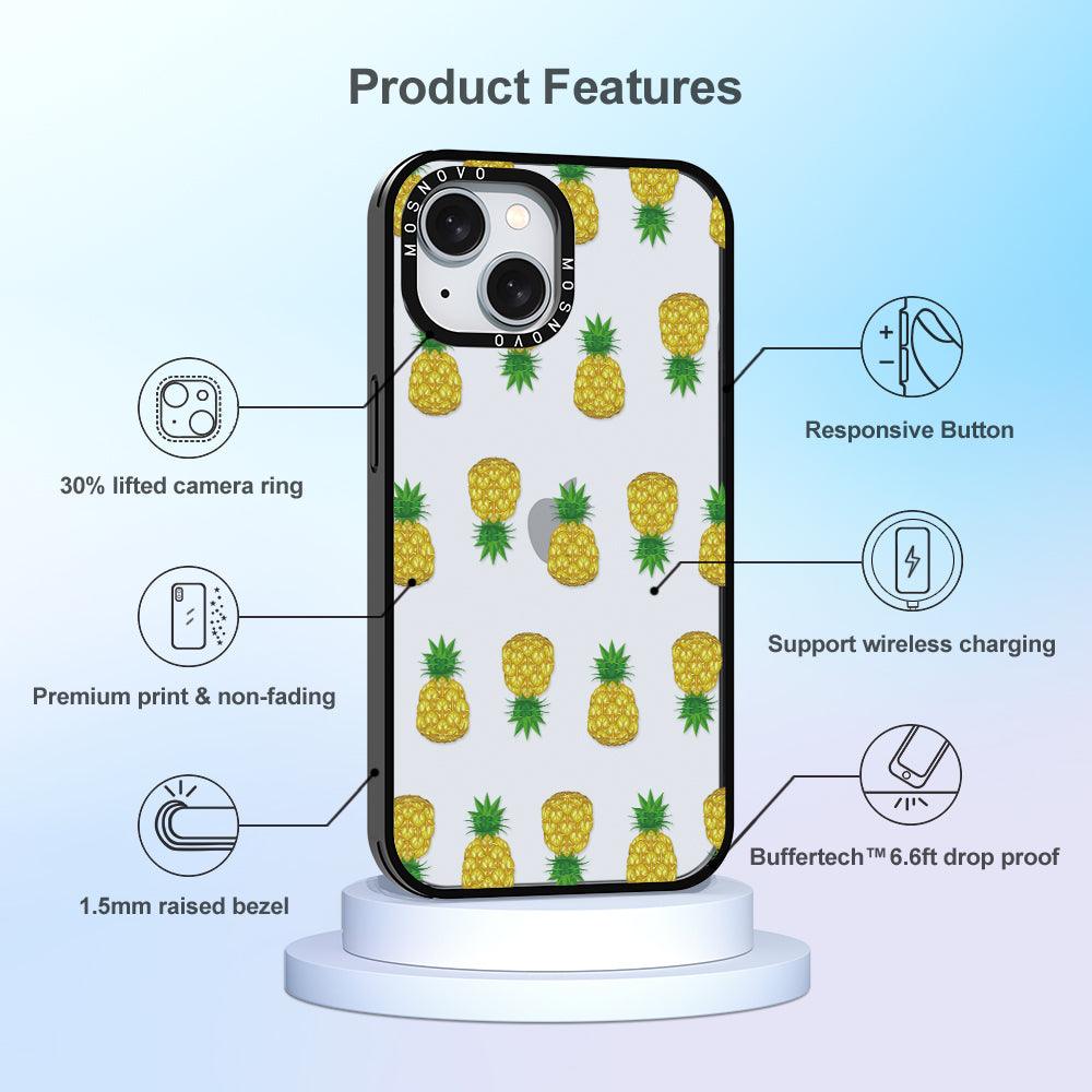 Cute Pineapples Phone Case - iPhone 15 Plus Case - MOSNOVO