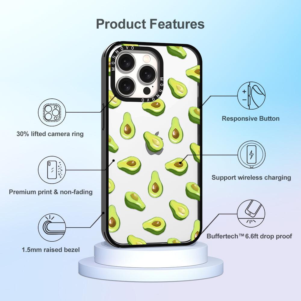 Fleshy Avocado Phone Case - iPhone 15 Pro Max Case - MOSNOVO