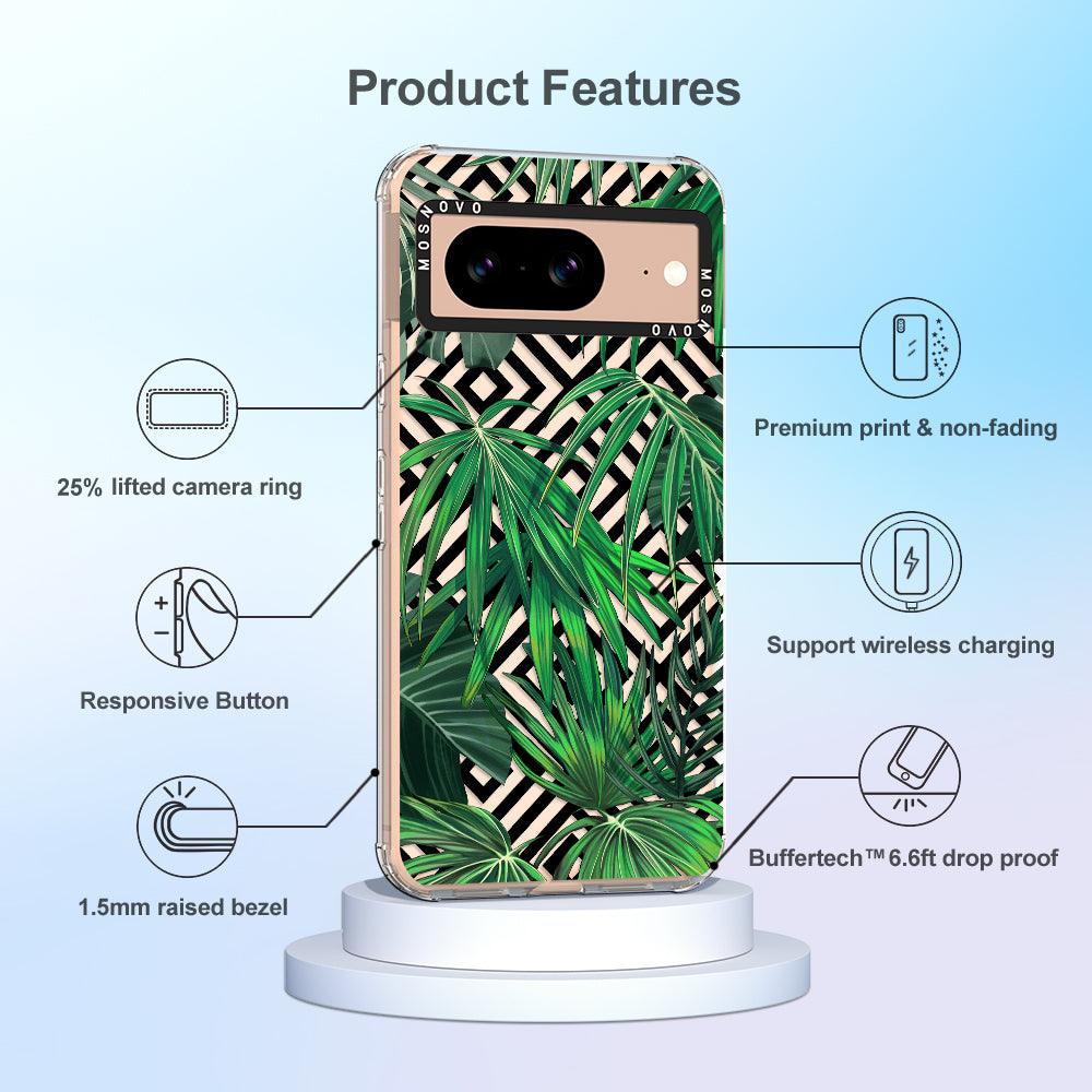 Areca Palm Pattern Phone Case - Google Pixel 8 Case - MOSNOVO