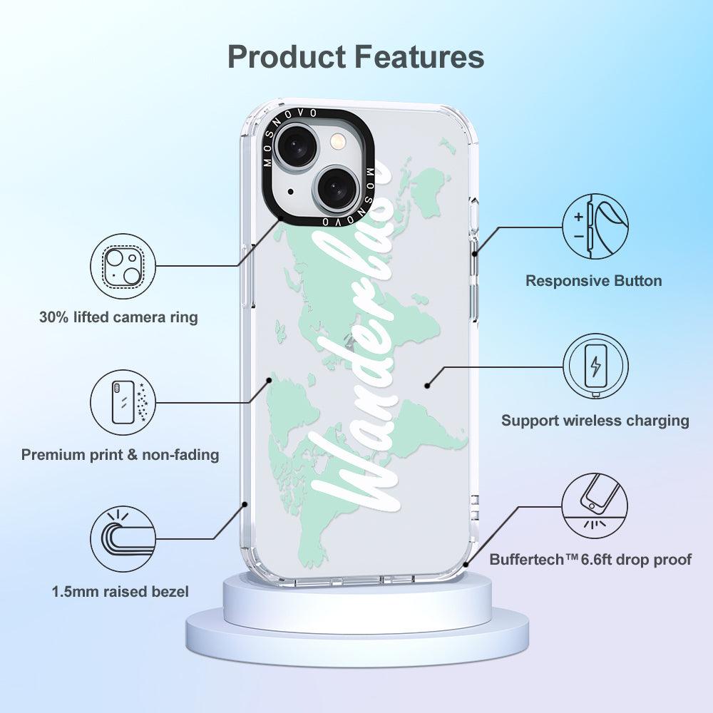 Wanderlust Phone Case - iPhone 15 Case Clear