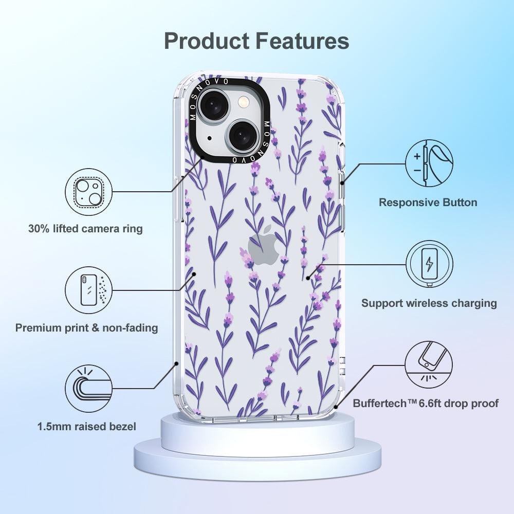 Lavenders Phone Case - iPhone 15 Plus Case - MOSNOVO