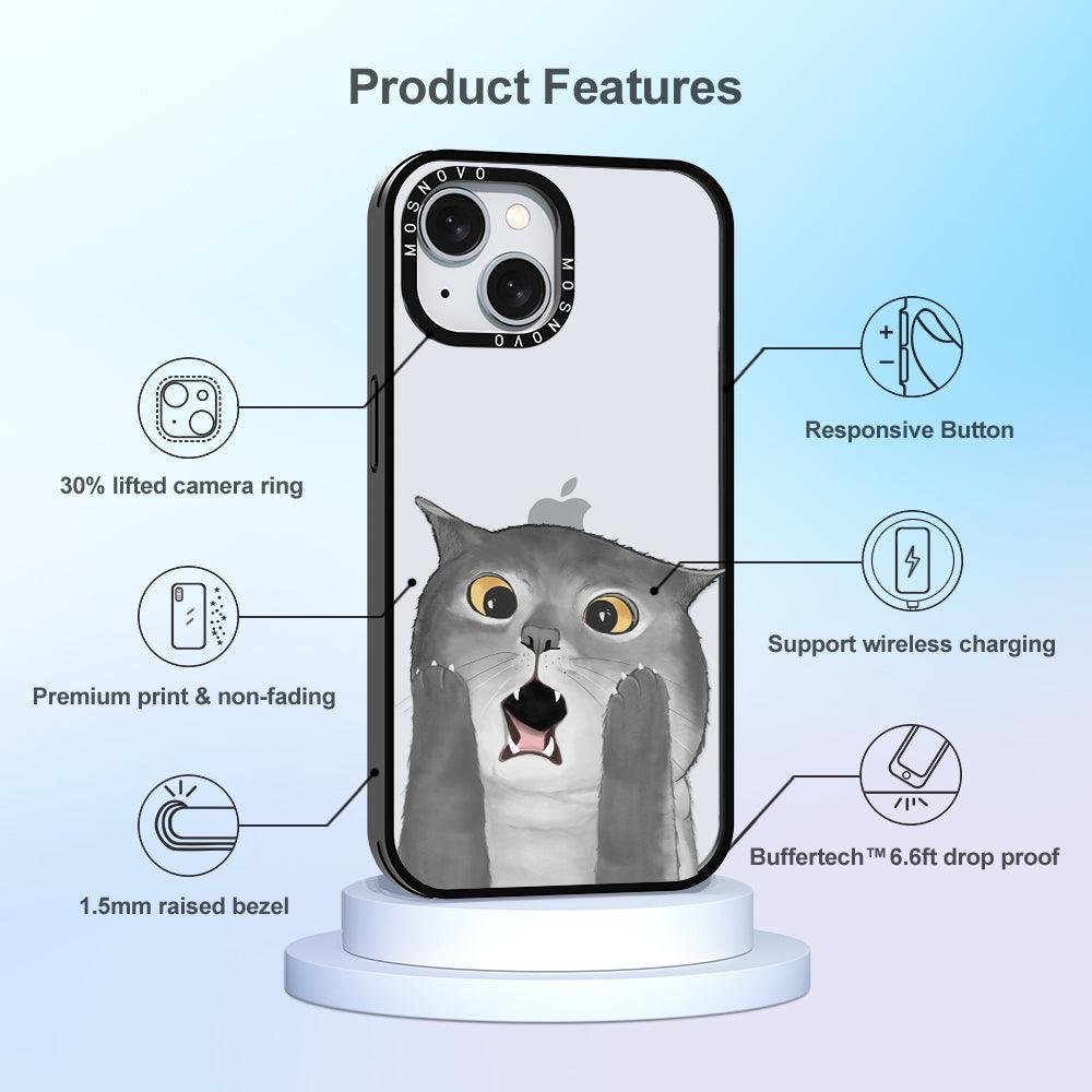 OMG Cat Phone Case - iPhone 15 Plus Case - MOSNOVO