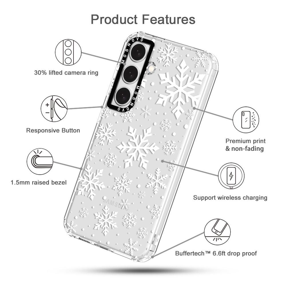 Snowflake Phone Case - Samsung Galaxy S24 Plus Case - MOSNOVO