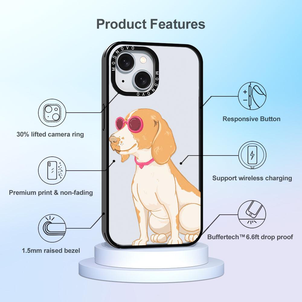 Cute Beagle Phone Case - iPhone 15 Plus Case - MOSNOVO