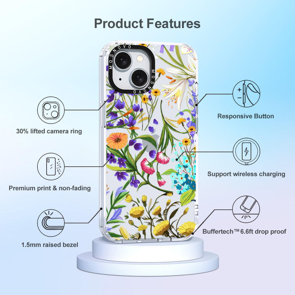 Summer Flower Holidays Phone Case - iPhone 15 Case - MOSNOVO