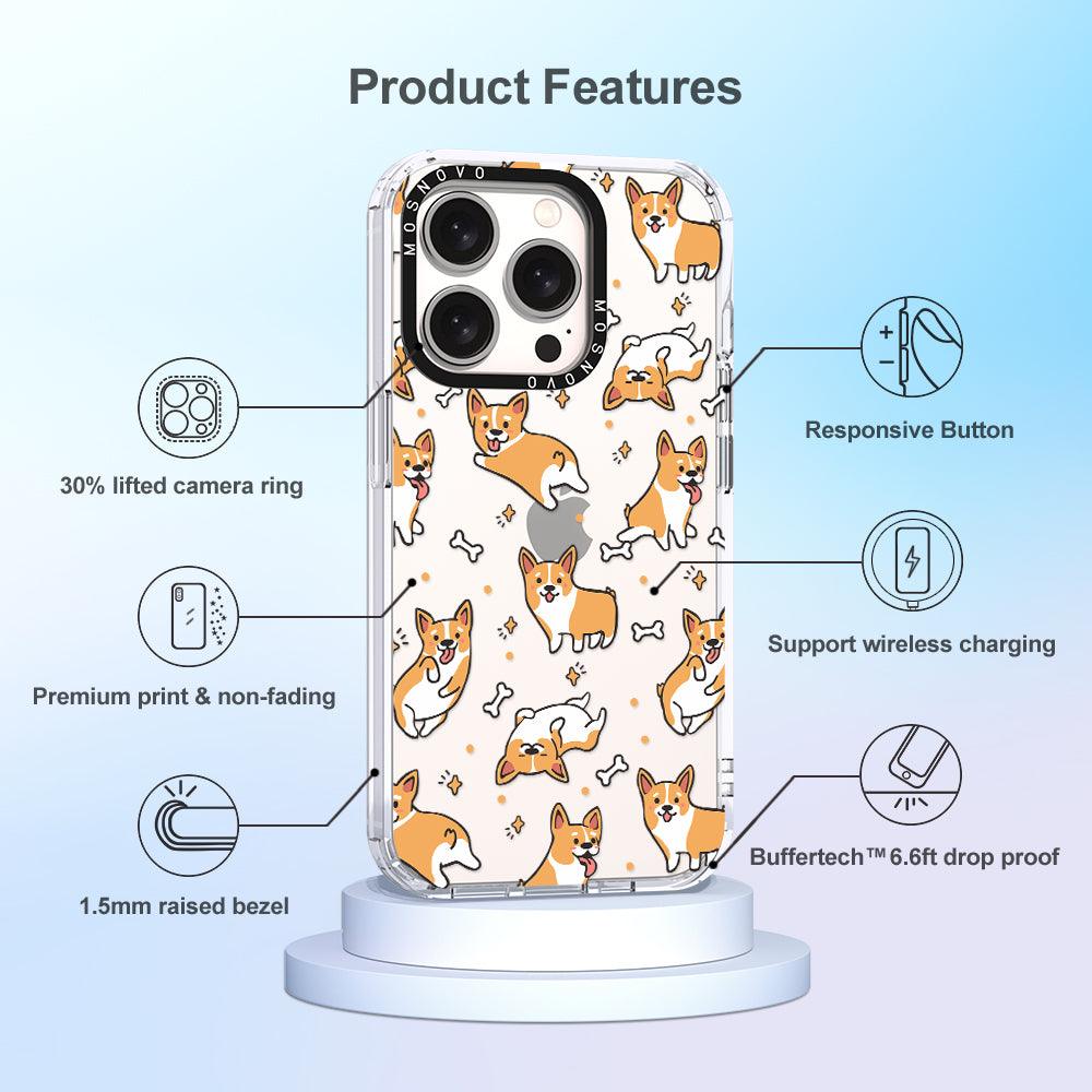 Corgi Phone Case - iPhone 15 Pro Case - MOSNOVO