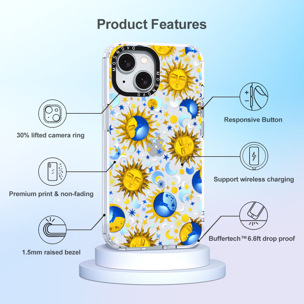 Sun and Moon Phone Case - iPhone 15 Plus Case - MOSNOVO