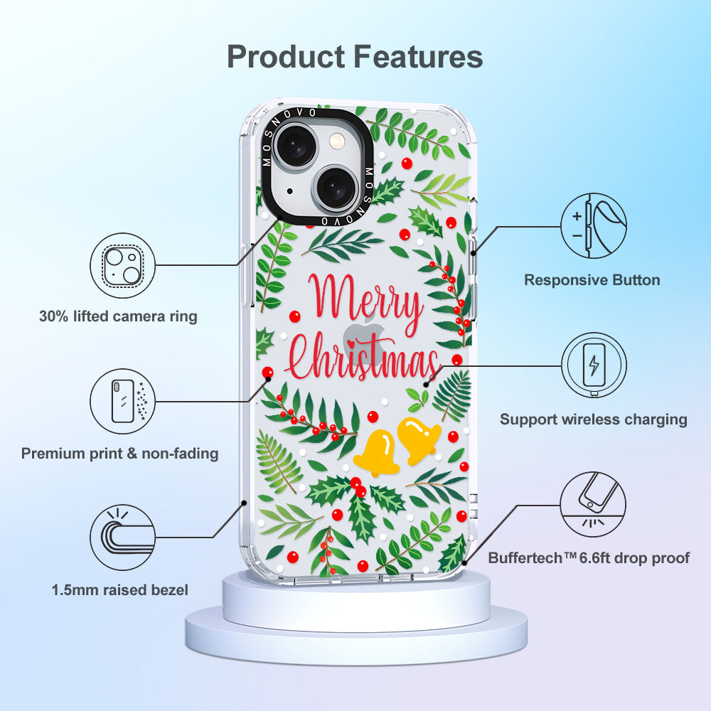 Merry Christmas Phone Case - iPhone 15 Case - MOSNOVO