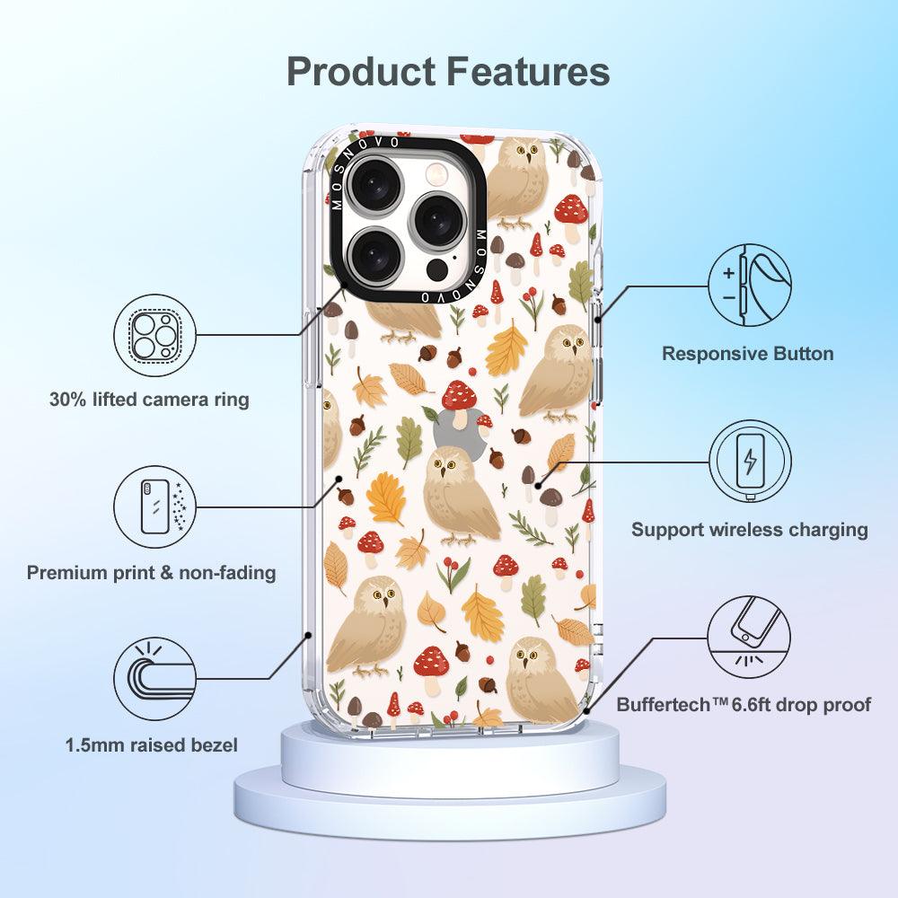 Autumn Owl Phone Case - iPhone 15 Pro Max Case - MOSNOVO