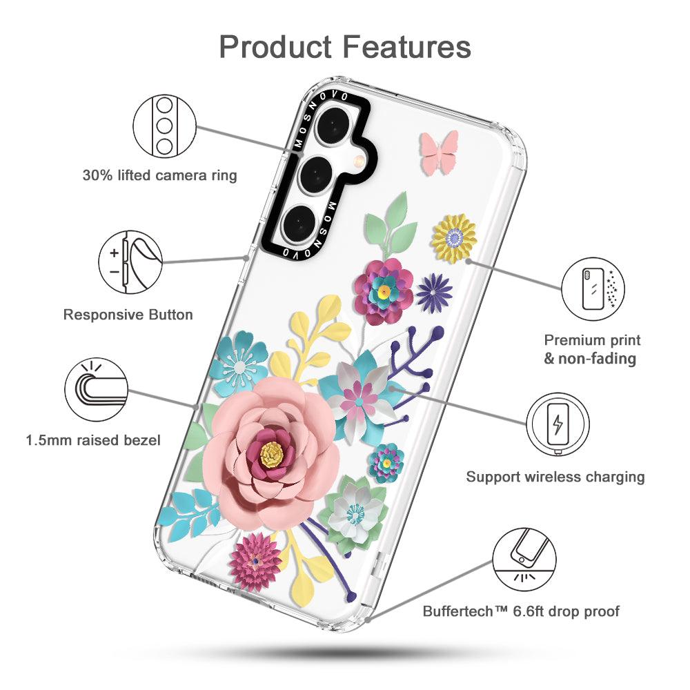 3D Floral Phone Case - Samsung Galaxy S23 FE Case