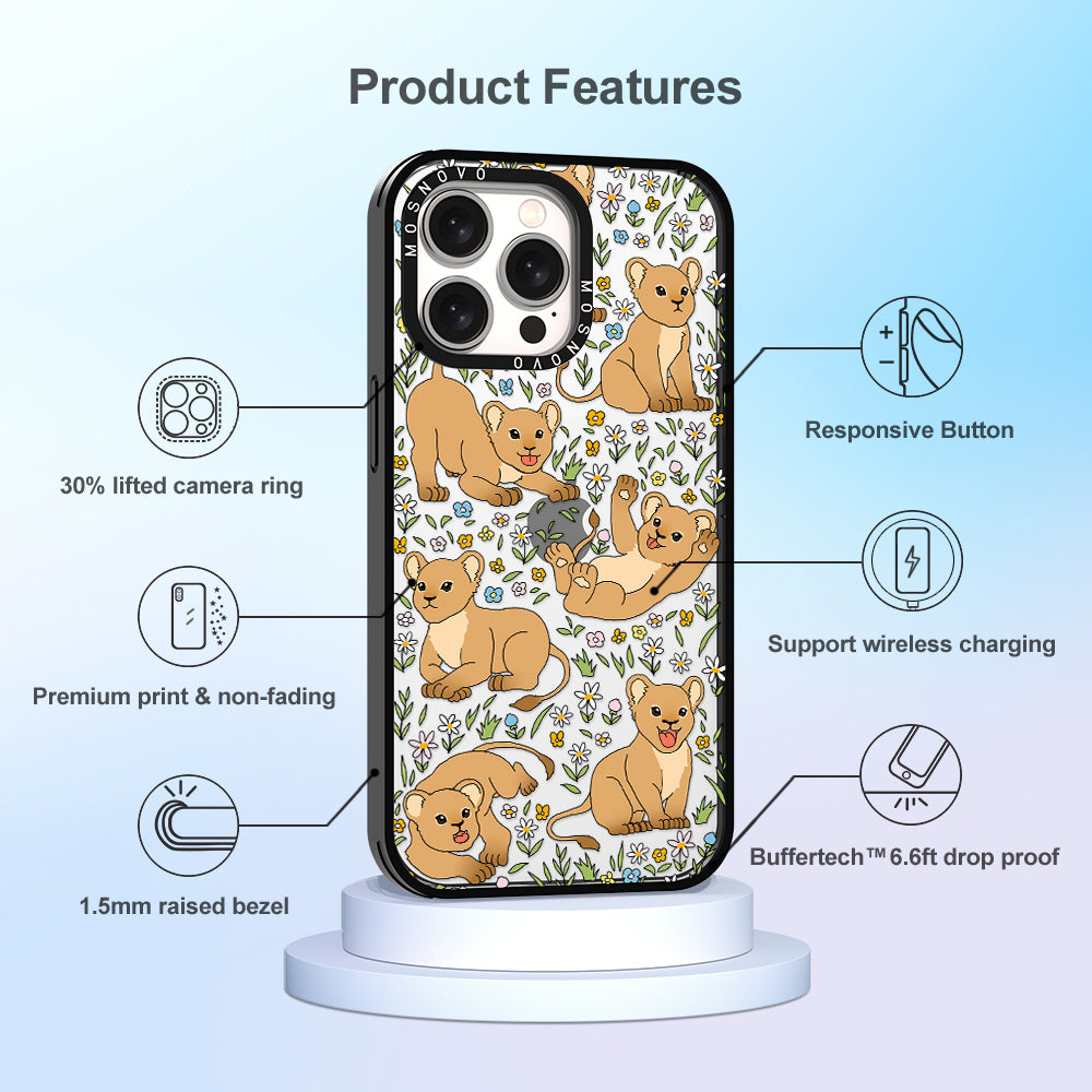 Cute Lion Phone Case - iPhone 15 Pro Max Case - MOSNOVO