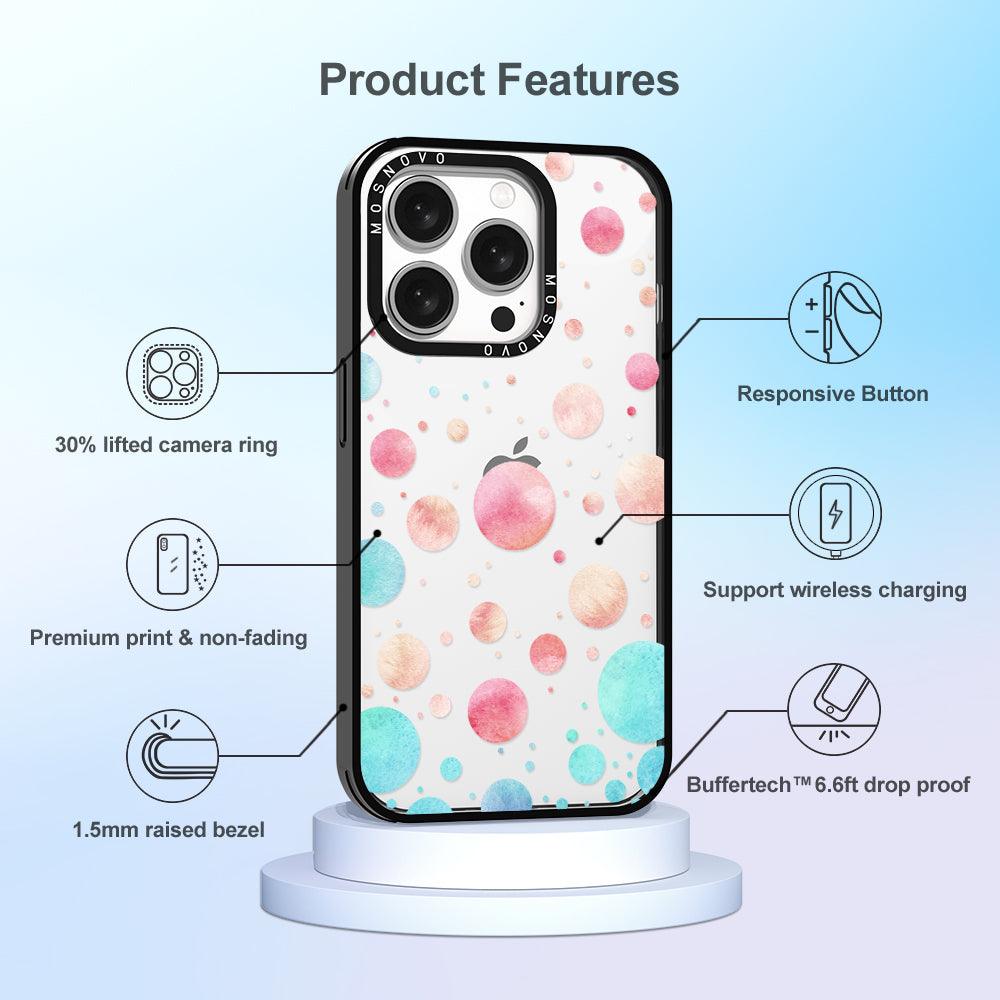 Colorful Bubbles Phone Case - iPhone 15 Pro Case - MOSNOVO