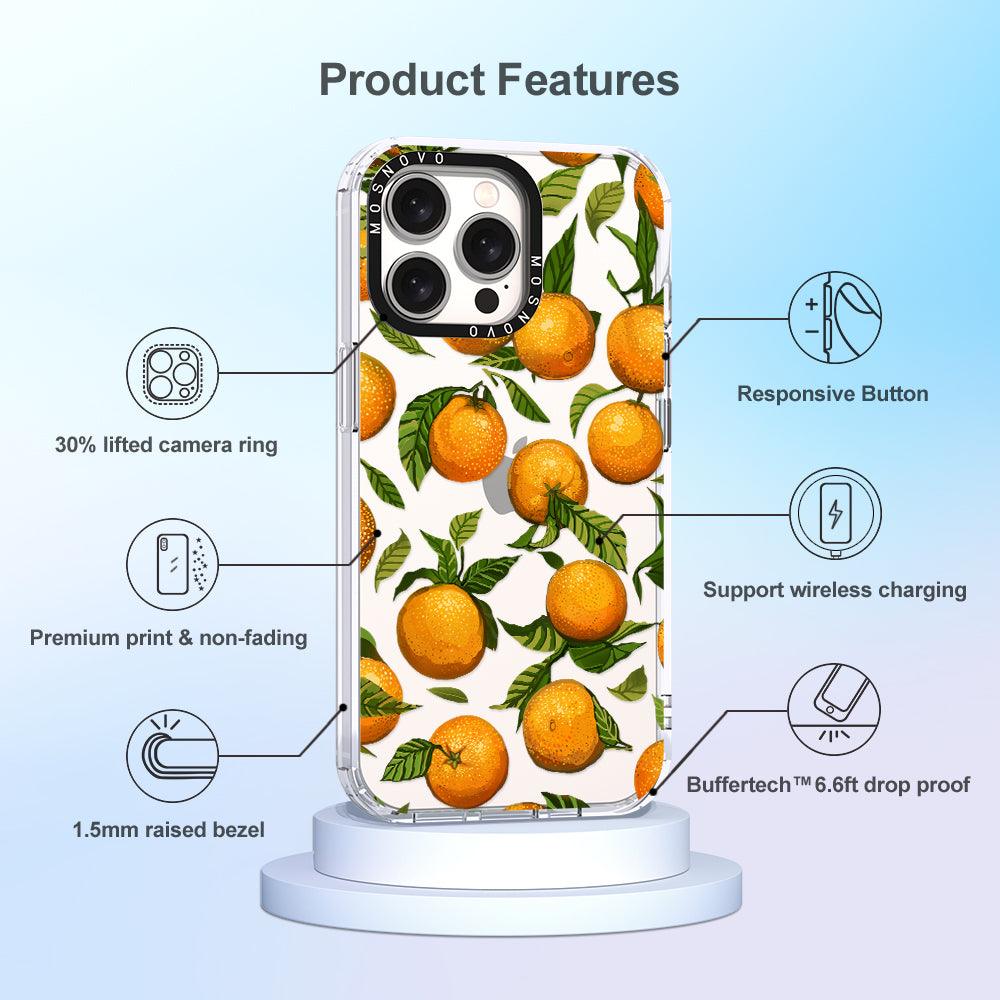 Tangerine Phone Case - iPhone 15 Pro Max Case - MOSNOVO