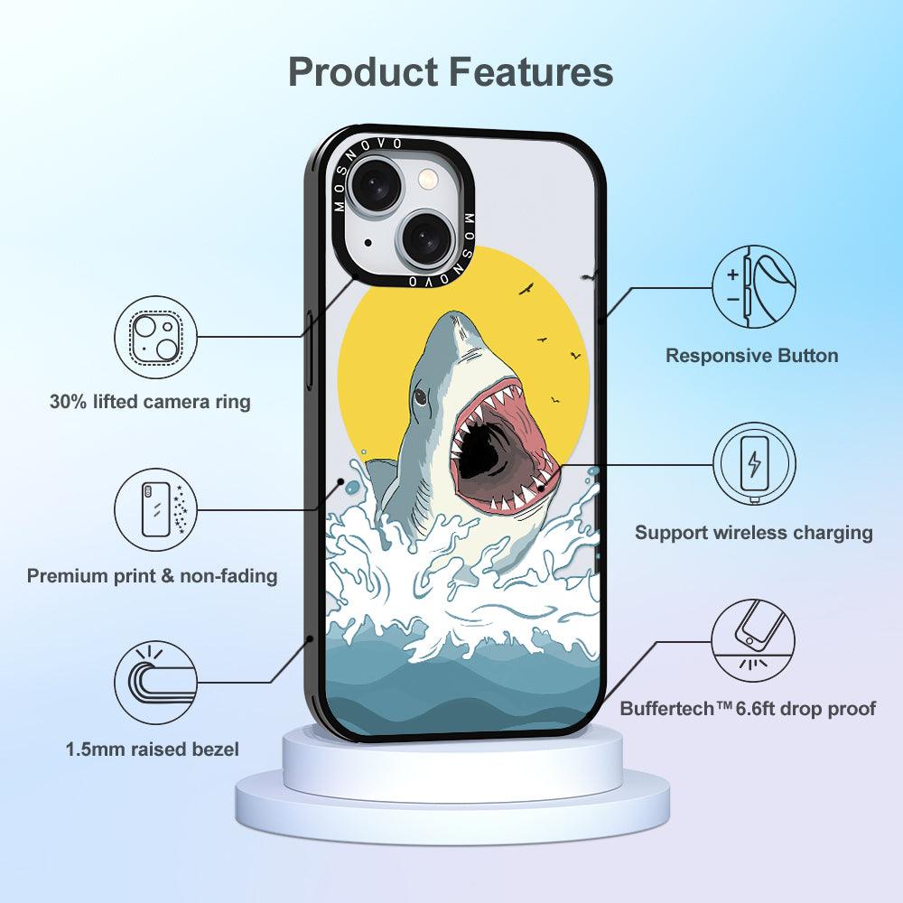 Shark Phone Case - iPhone 15 Plus Case - MOSNOVO