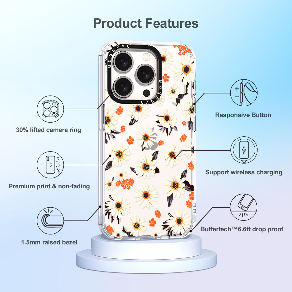 Spring Daisy Phone Case - iPhone 15 Pro Case - MOSNOVO