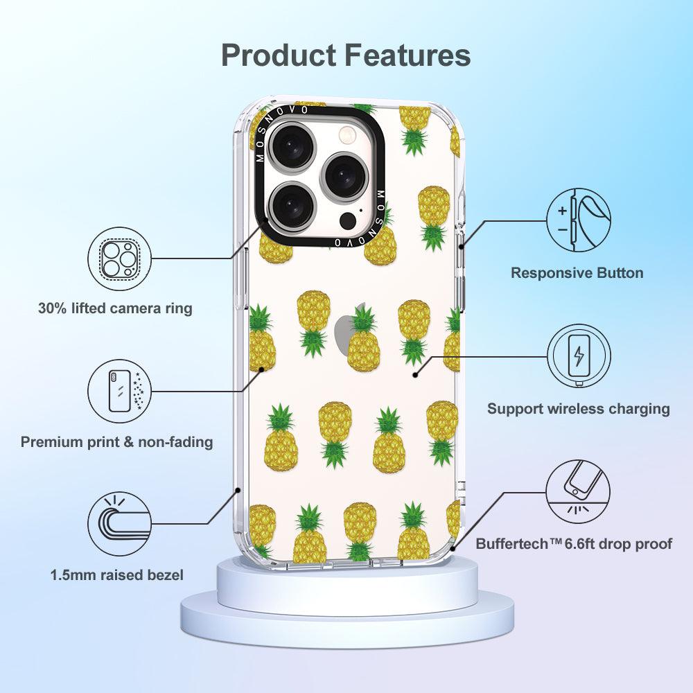 Cute Pineapples Phone Case - iPhone 15 Pro Case - MOSNOVO