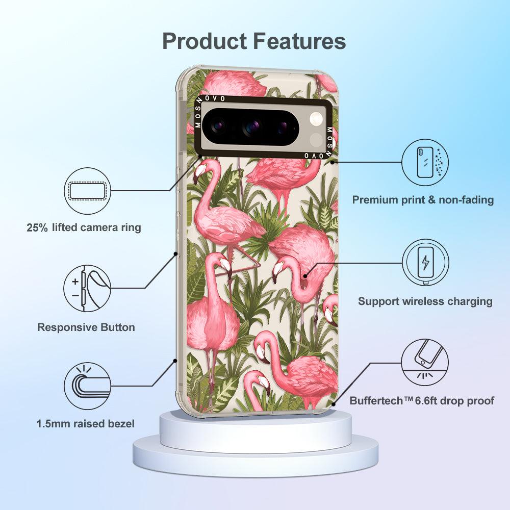 Jungle Flamingo Phone Case - Google Pixel 8 Pro Case - MOSNOVO