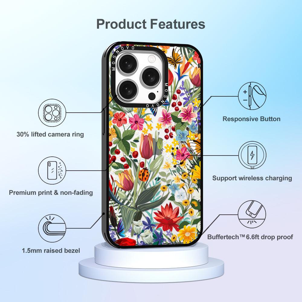 In The Garden Phone Case - iPhone 15 Pro Case - MOSNOVO