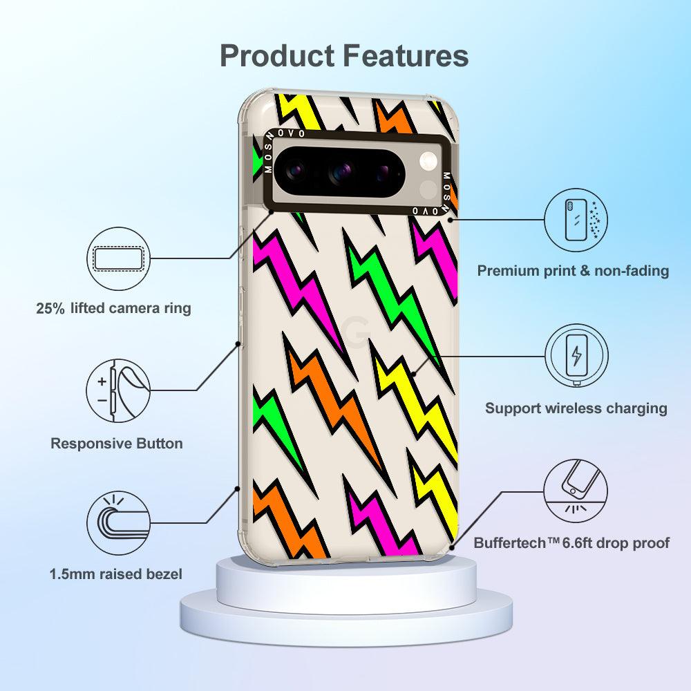 Colorful Lightning Phone Case - Google Pixel 8 Pro Case - MOSNOVO