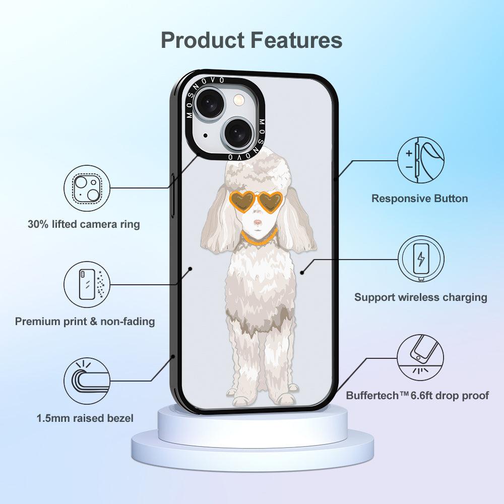 Poodle Phone Case - iPhone 15 Case - MOSNOVO