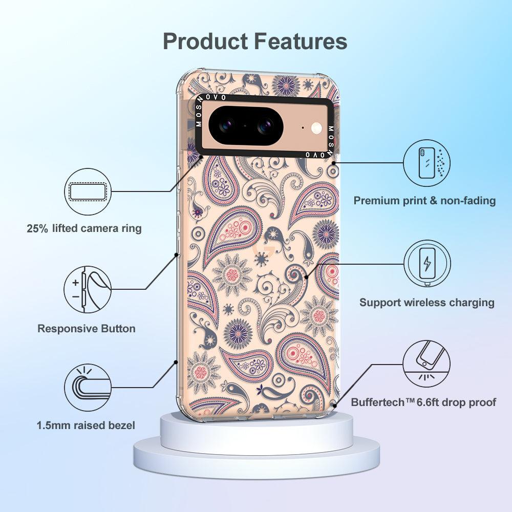 Paisley Phone Case - Google Pixel 8 Case - MOSNOVO