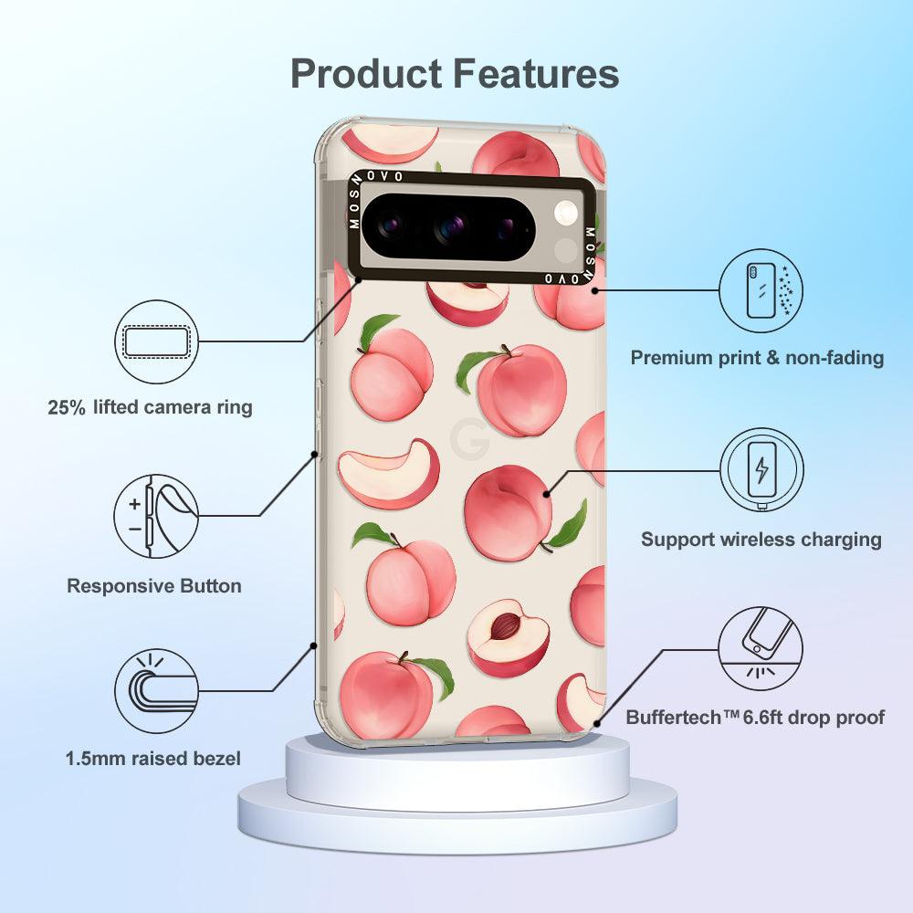 Cute Peach Phone Case - Google Pixel 8 Pro Case - MOSNOVO