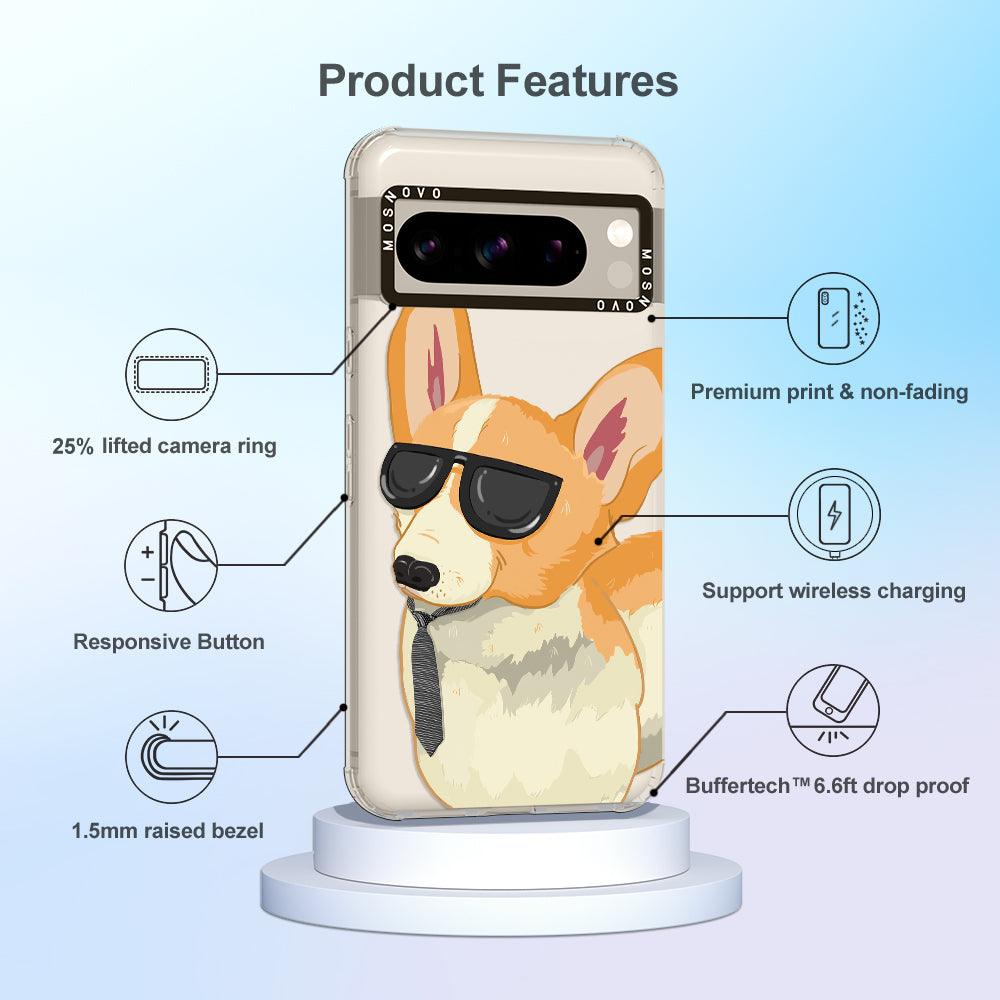 Fluffy Corgi Phone Case - Google Pixel 8 Pro Case - MOSNOVO