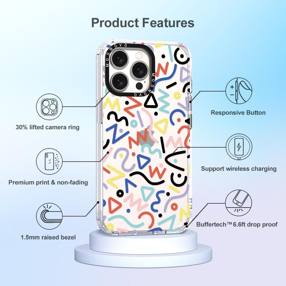 Doodle Art Phone Case - iPhone 15 Pro Max Case - MOSNOVO