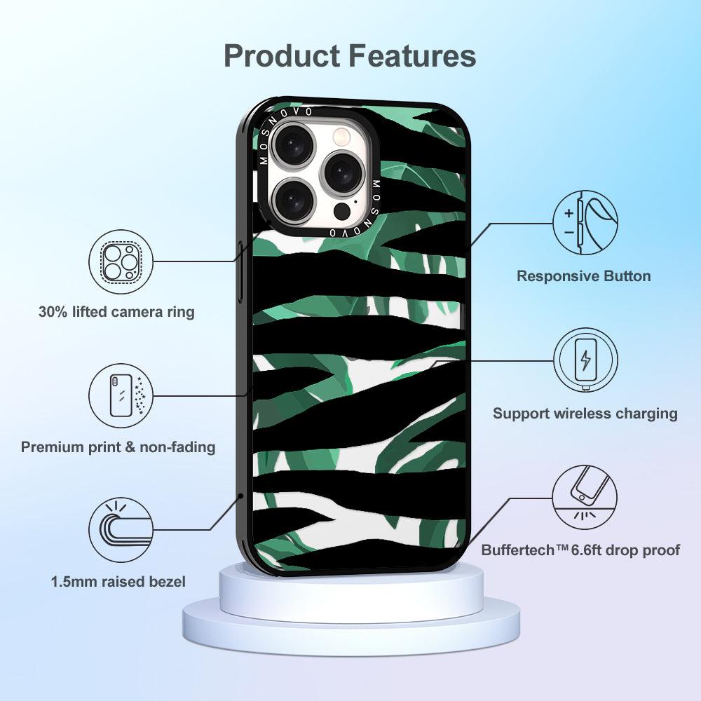 Wild Zebra Phone Case - iPhone 15 Pro Max Case - MOSNOVO