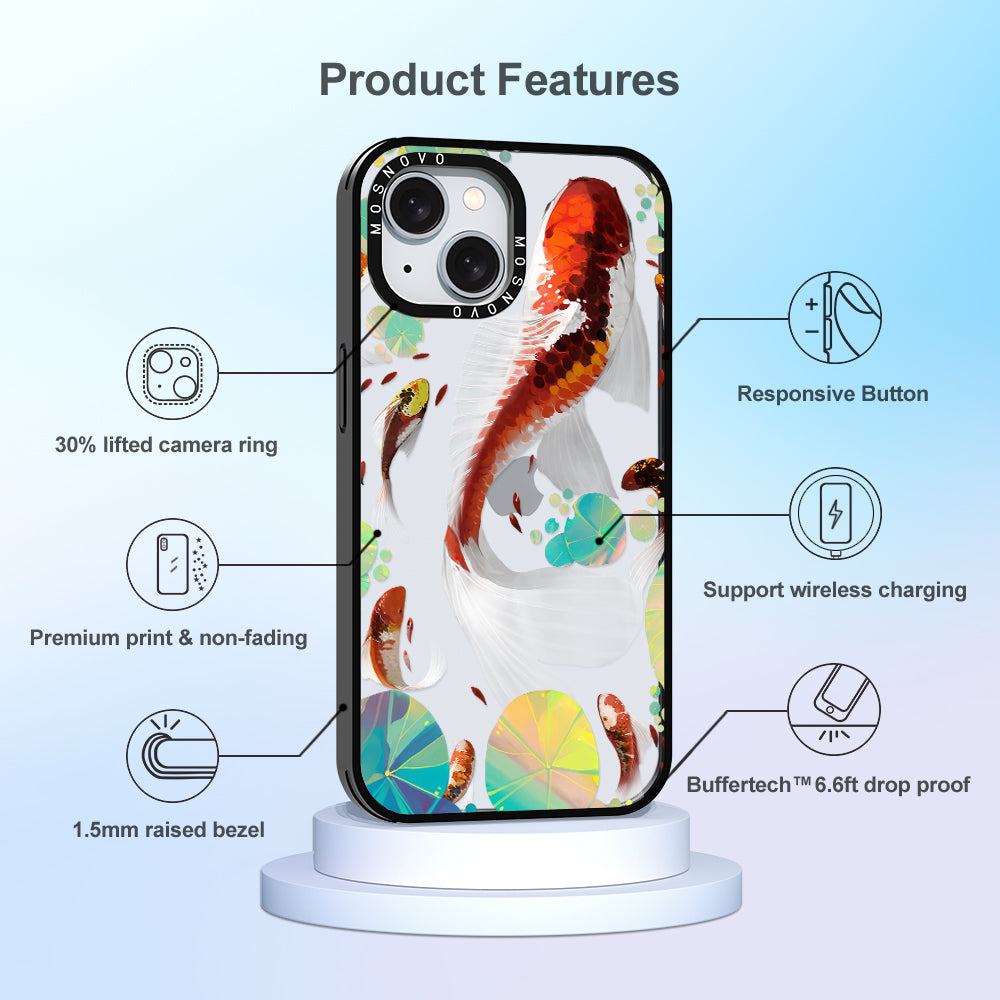 Koi Art Phone Case - iPhone 15 Plus Case - MOSNOVO