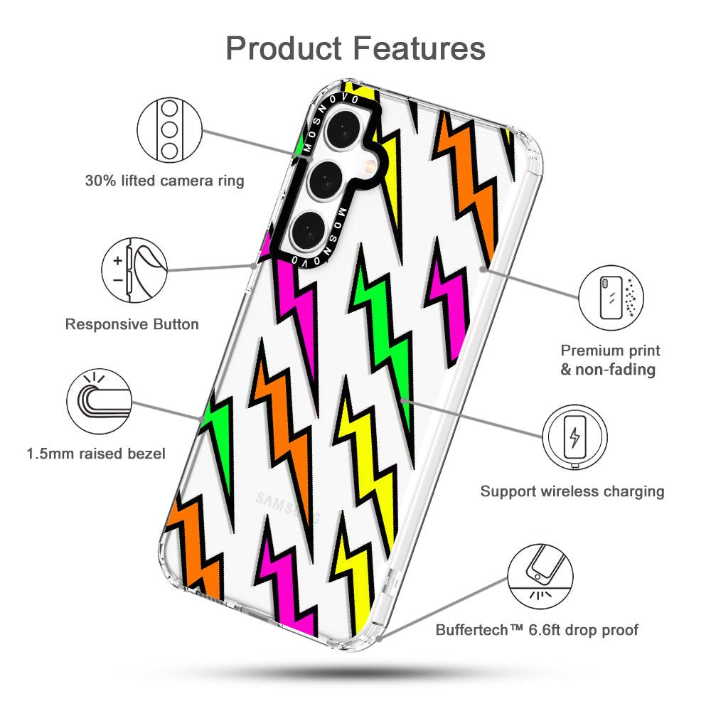 Colorful Lightning Phone Case - Samsung Galaxy S23 FE Case