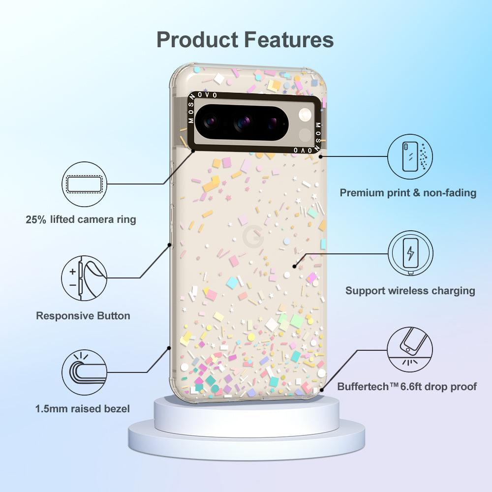 Confetti Phone Case - Google Pixel 8 Pro Case - MOSNOVO