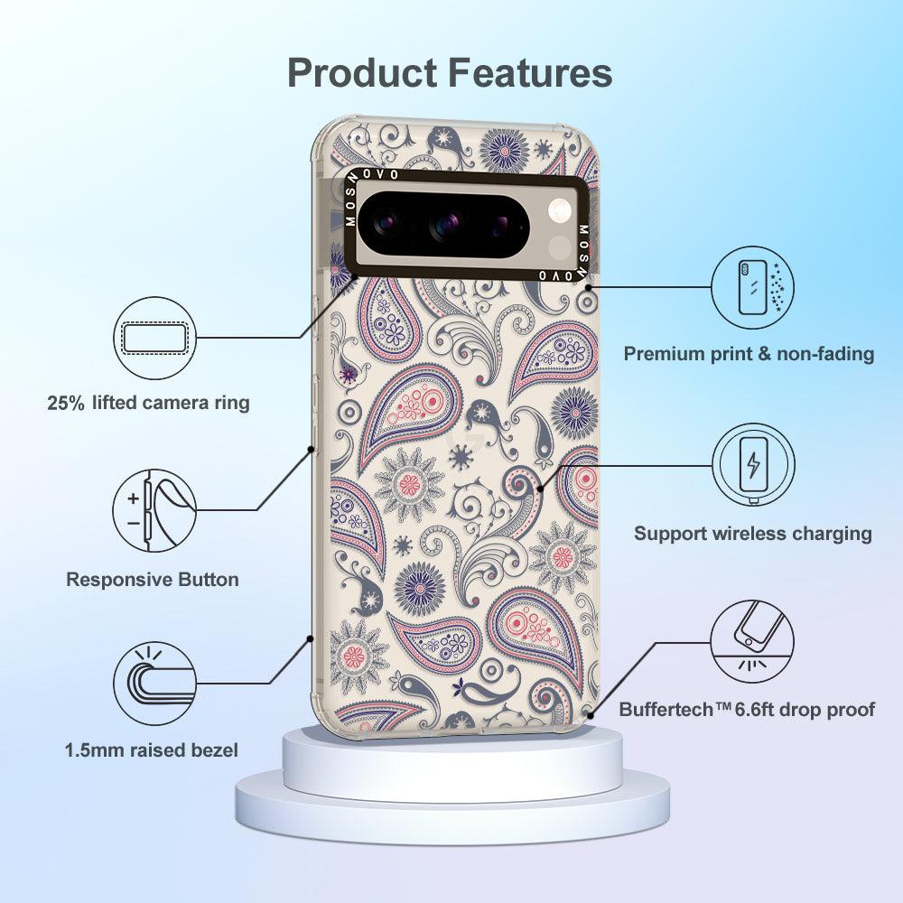 Paisley Phone Case - Google Pixel 8 Pro Case