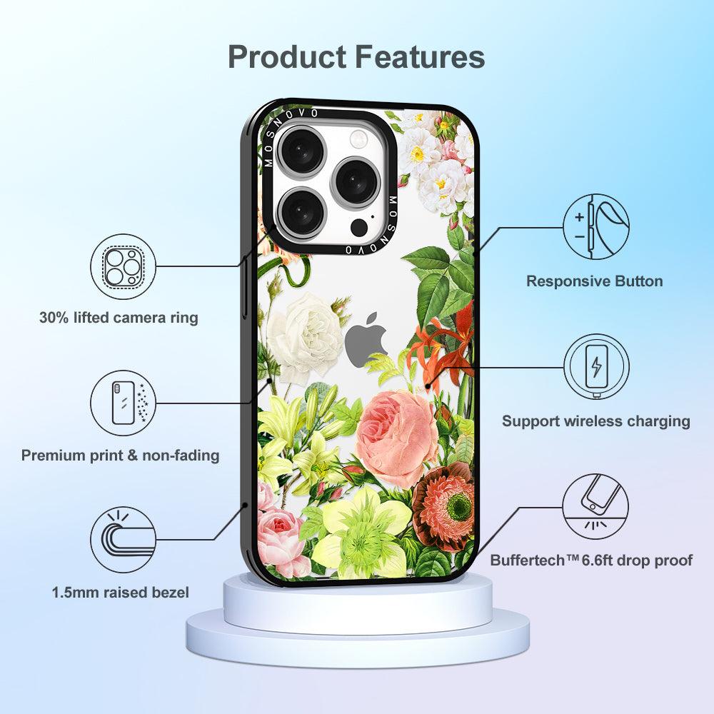 Botanical Garden Phone Case - iPhone 15 Pro Case - MOSNOVO