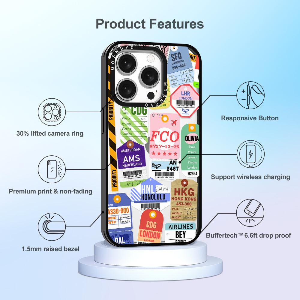 Ticket Label Phone Case - iPhone 15 Pro Case - MOSNOVO