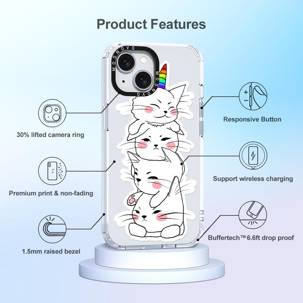 Squishcat Phone Case - iPhone 15 Case - MOSNOVO