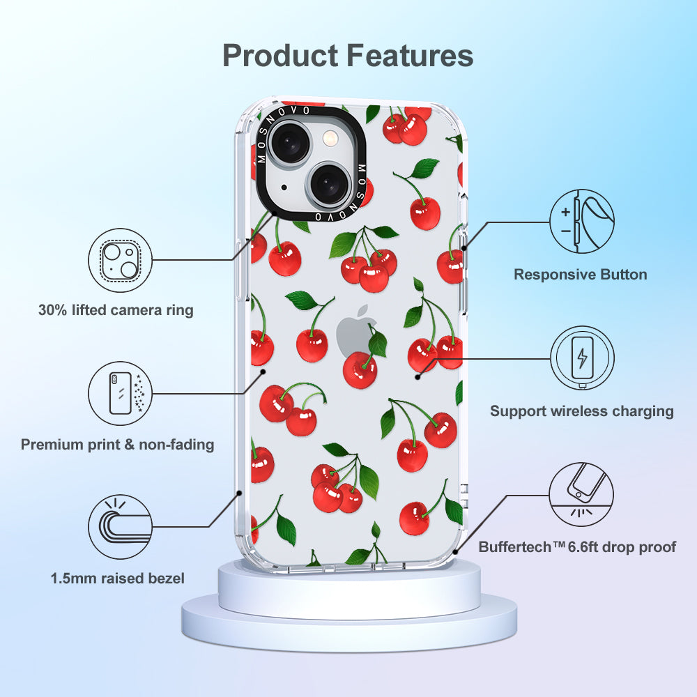 Cute Cherry Phone Case - iPhone 15 Case Clear