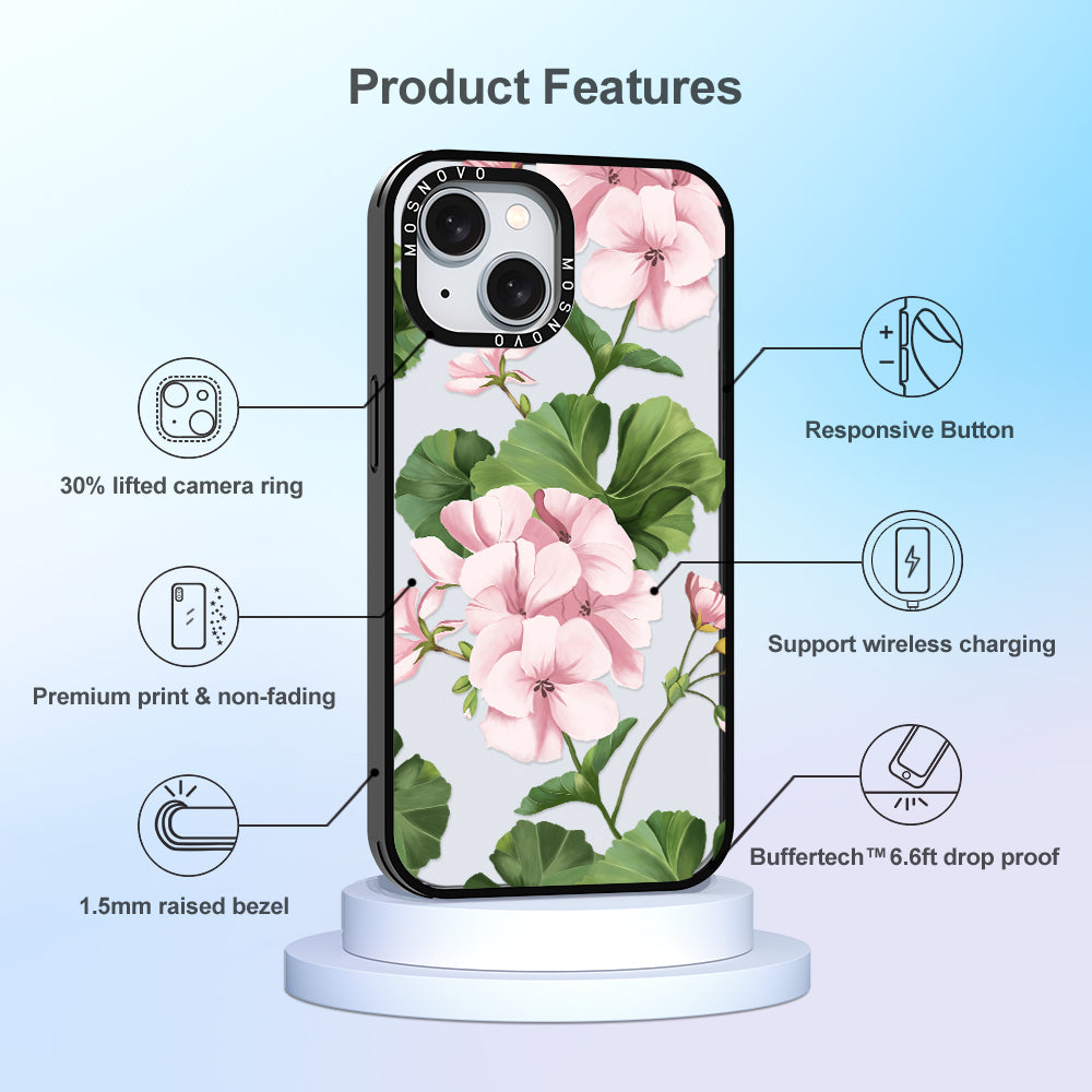 Geranium Phone Case - iPhone 15 Case - MOSNOVO