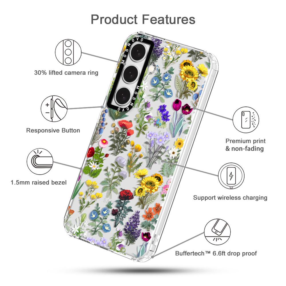 Wildflowers Phone Case - Samsung Galaxy S24 Plus Case - MOSNOVO