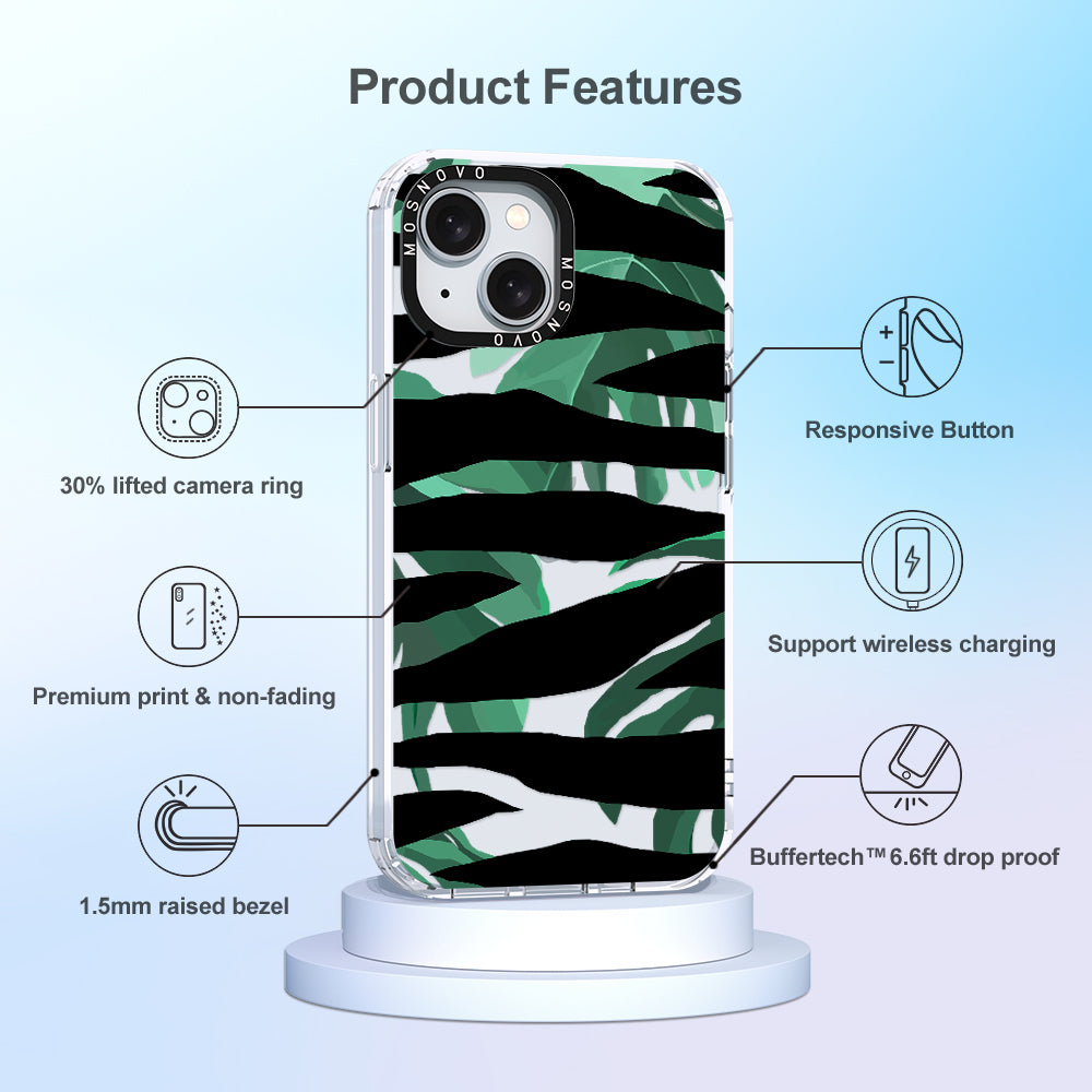 Wild Zebra Phone Case - iPhone 15 Case - MOSNOVO