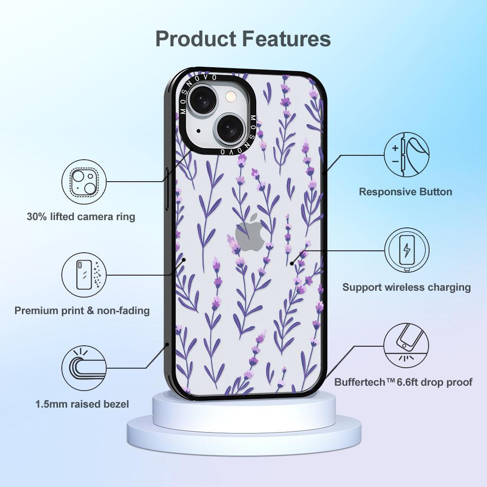 Lavenders Phone Case - iPhone 15 Plus Case - MOSNOVO