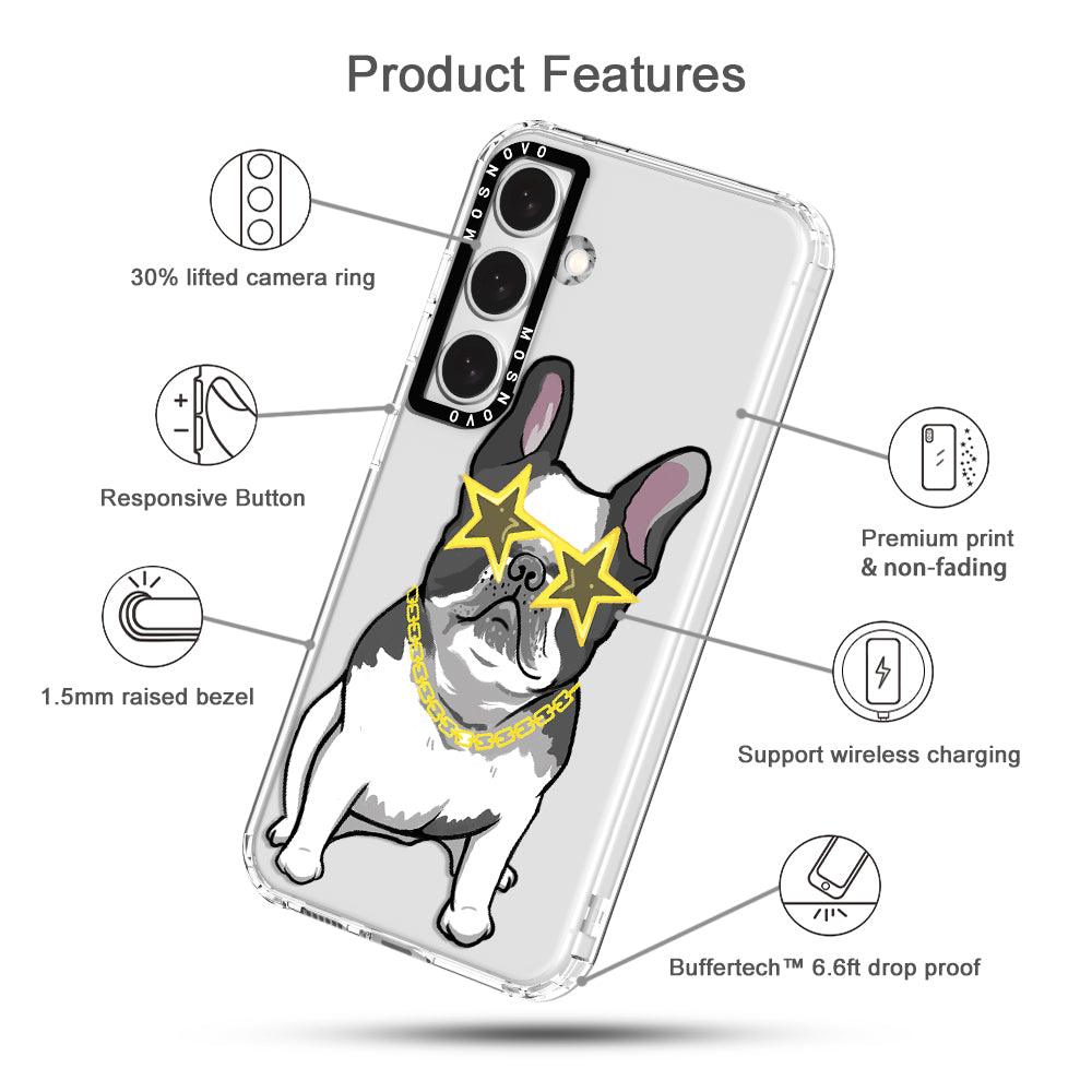 Cool French Bulldog Phone Case - Samsung Galaxy S24 Plus Case - MOSNOVO